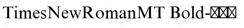 TimesNewRomanMT Bold字体转换